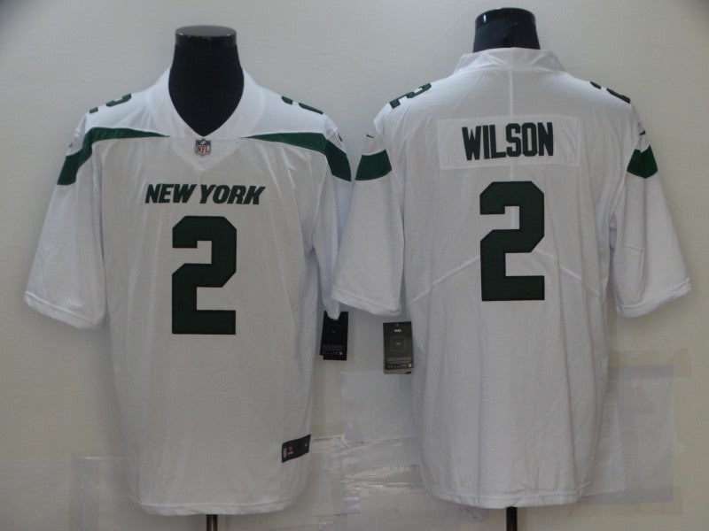Men's New York Jets Zach Wilson #2 White Game Jersey1 football jersey product view 1