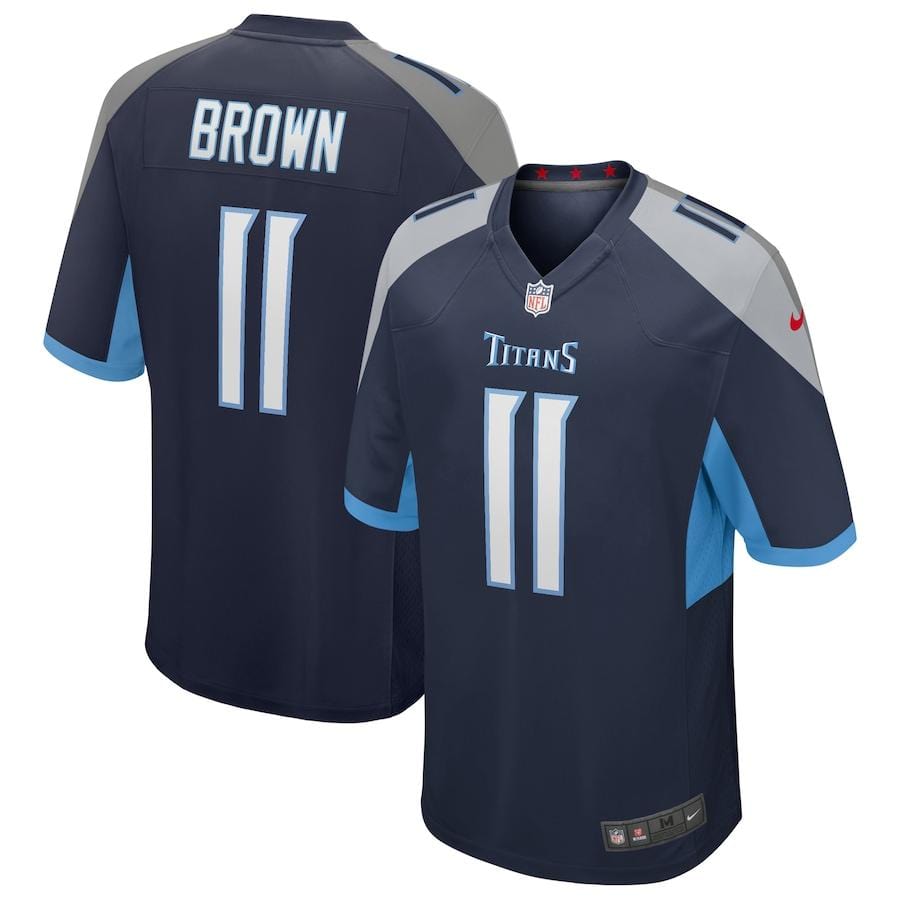 AJ Brown Tennessee Titans Jersey football jersey product view 1