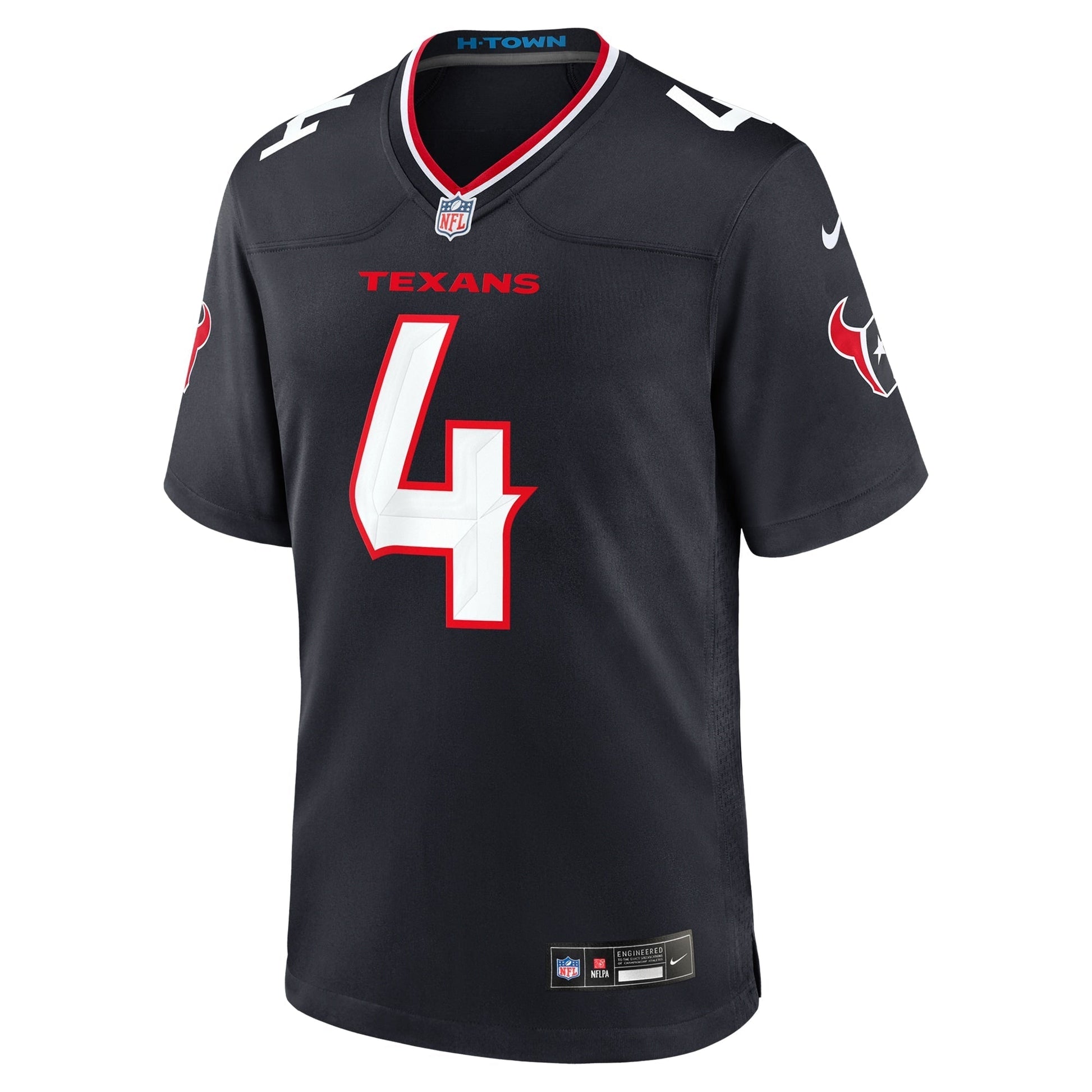 Houston Texans Kamari Lassiter Navy Team Game Jersey football jersey product view 1