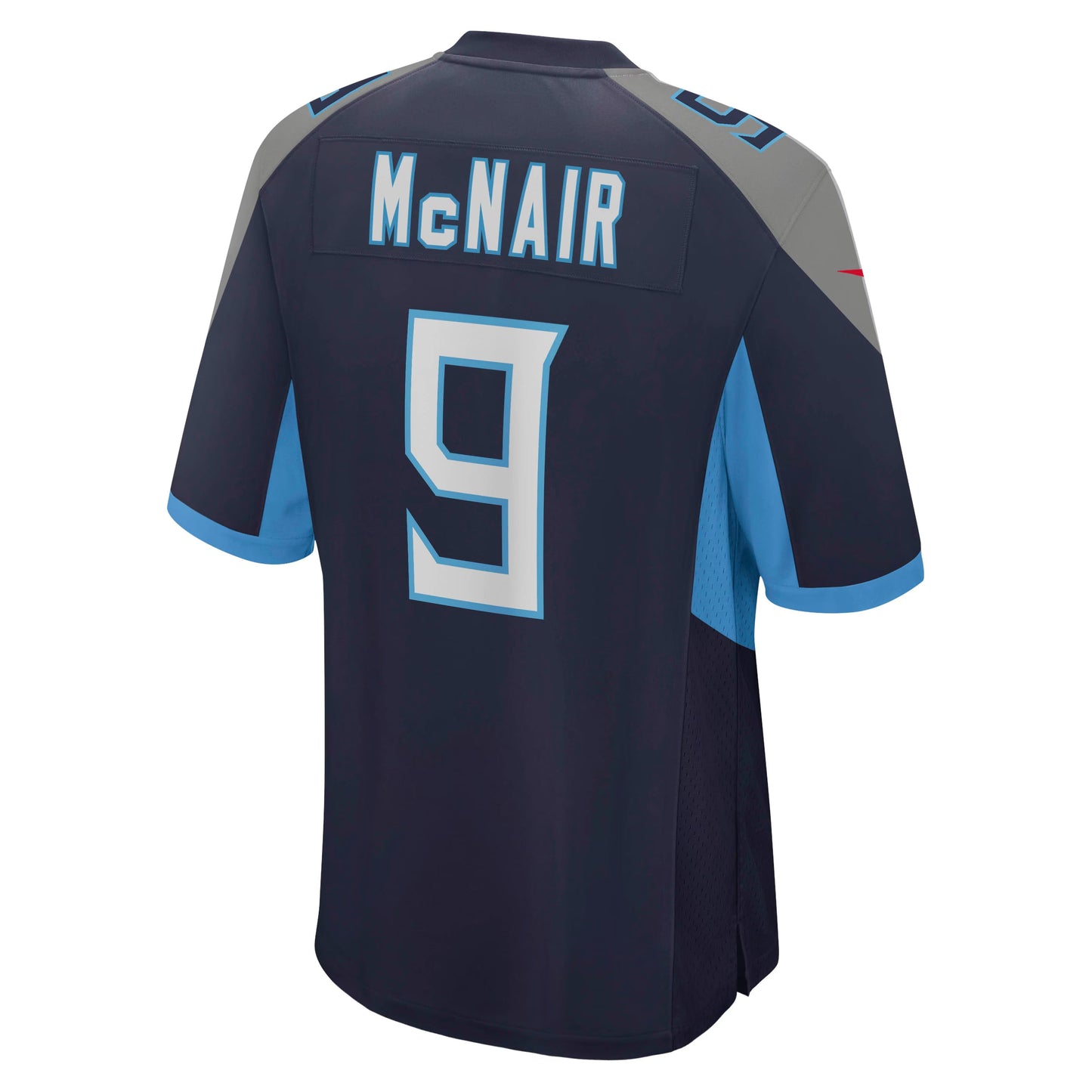 Tennessee Titans Steve McNair Navy Game Retired Player Jersey football jersey product view 2