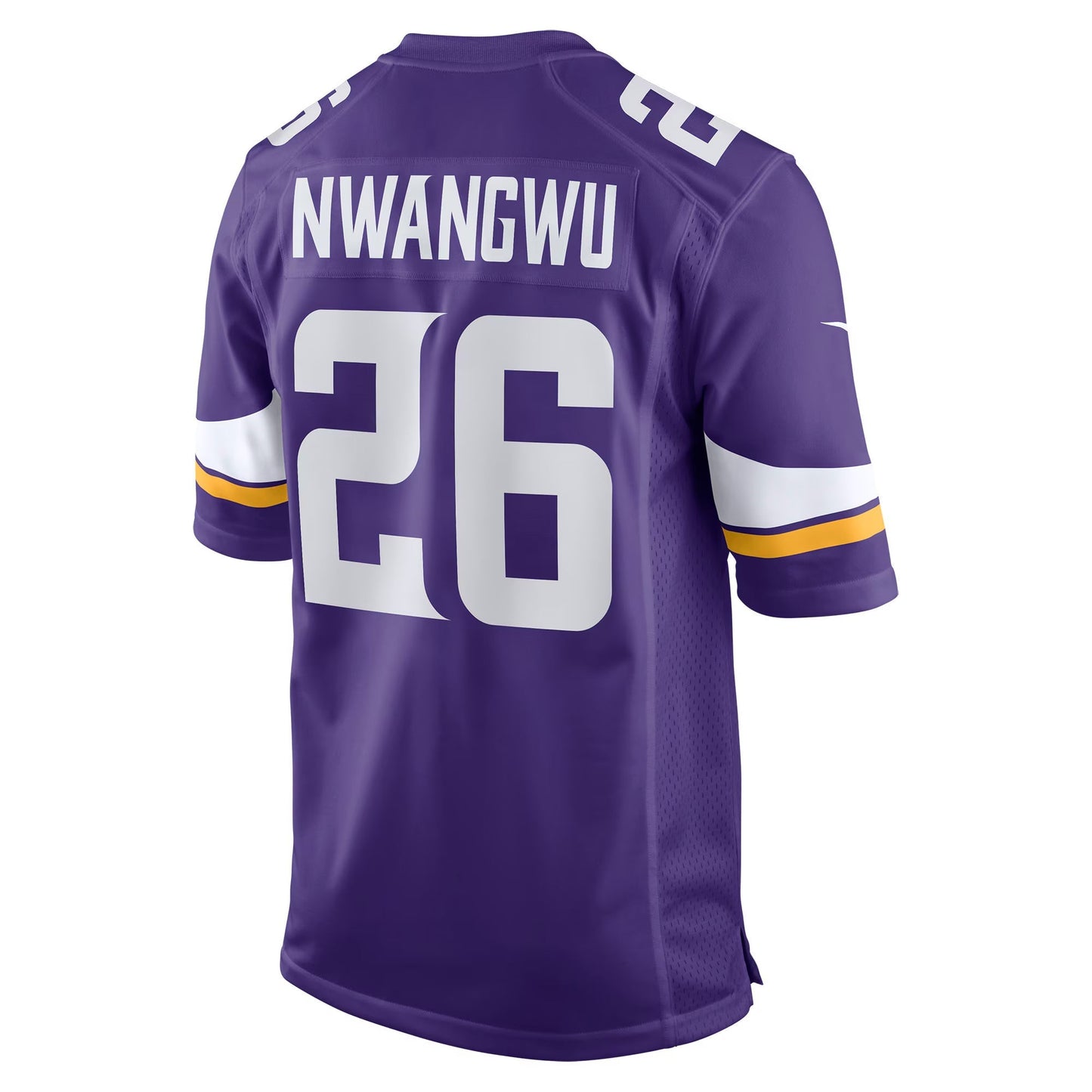 Minnesota Vikings Kene Nwangwu Purple Game Jersey football jersey product view 1