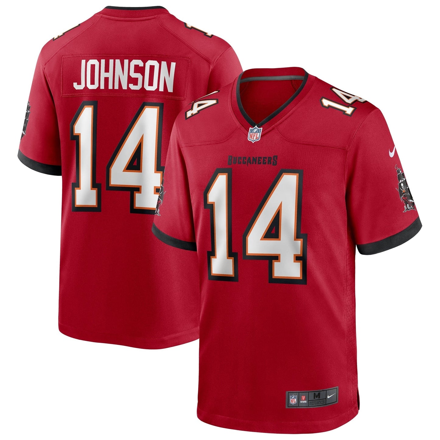 Tampa Bay Buccaneers Brad Johnson Red Game Retired Player Jersey football jersey product view 1