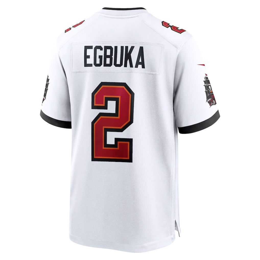 TB.Buccaneers #2 Emeka Egbuka White Game Jersey football jersey product view 1