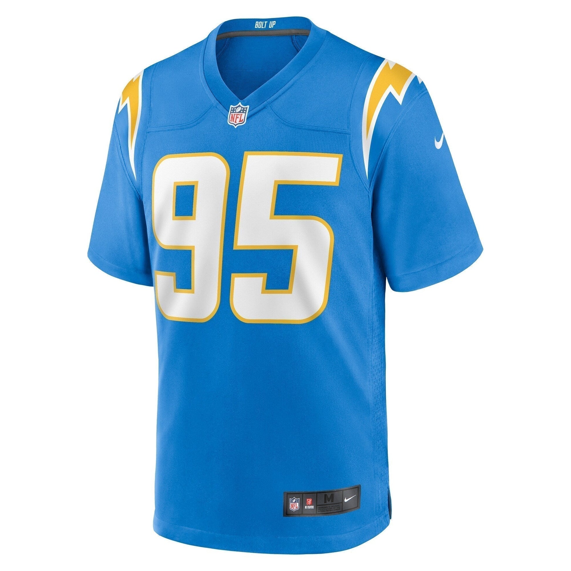 Poona Ford Los Angeles Chargers Game Jersey - Powder Blue football jersey product view 2