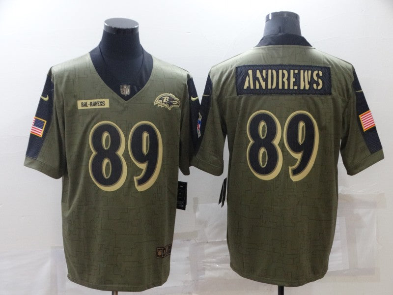 Men's Philadelphia Eagles Mark Andrews Brown Game Jersey football jersey product view 1
