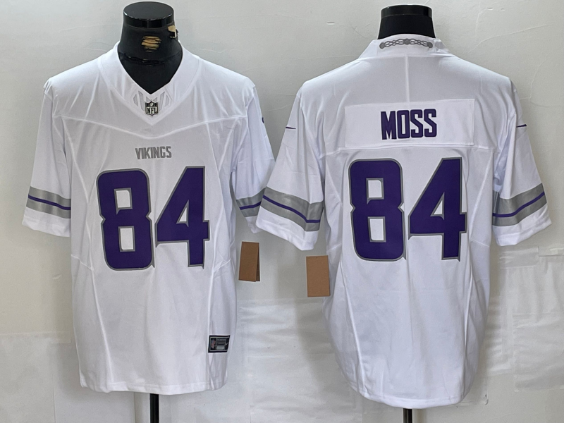 Men's Minnesota Vikings Randy Moss White Alternate Vapor F.U.S.E. Elite Player Jersey football jersey product view 1