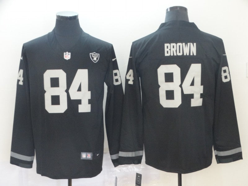 Men's Las Vegas Raiders Antonio Brown #84 Black Team Player Jersey1 football jersey product view 1