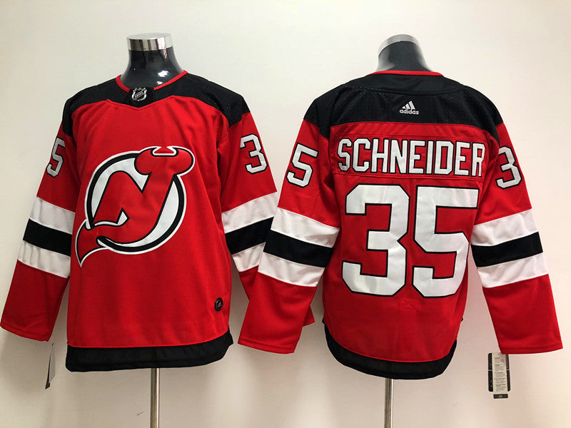 Men's New Jersey1 Devils Cory Schneider #35 Red Player Game Jersey1 sports jersey product view 1