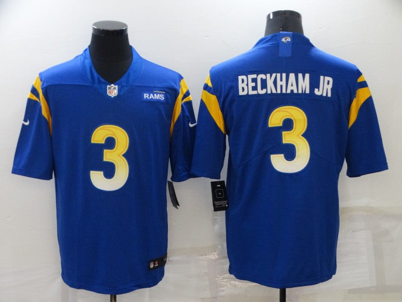 Men's Los Angeles Rams Odell Beckham Jr. Blue Game Jersey football jersey product view 1