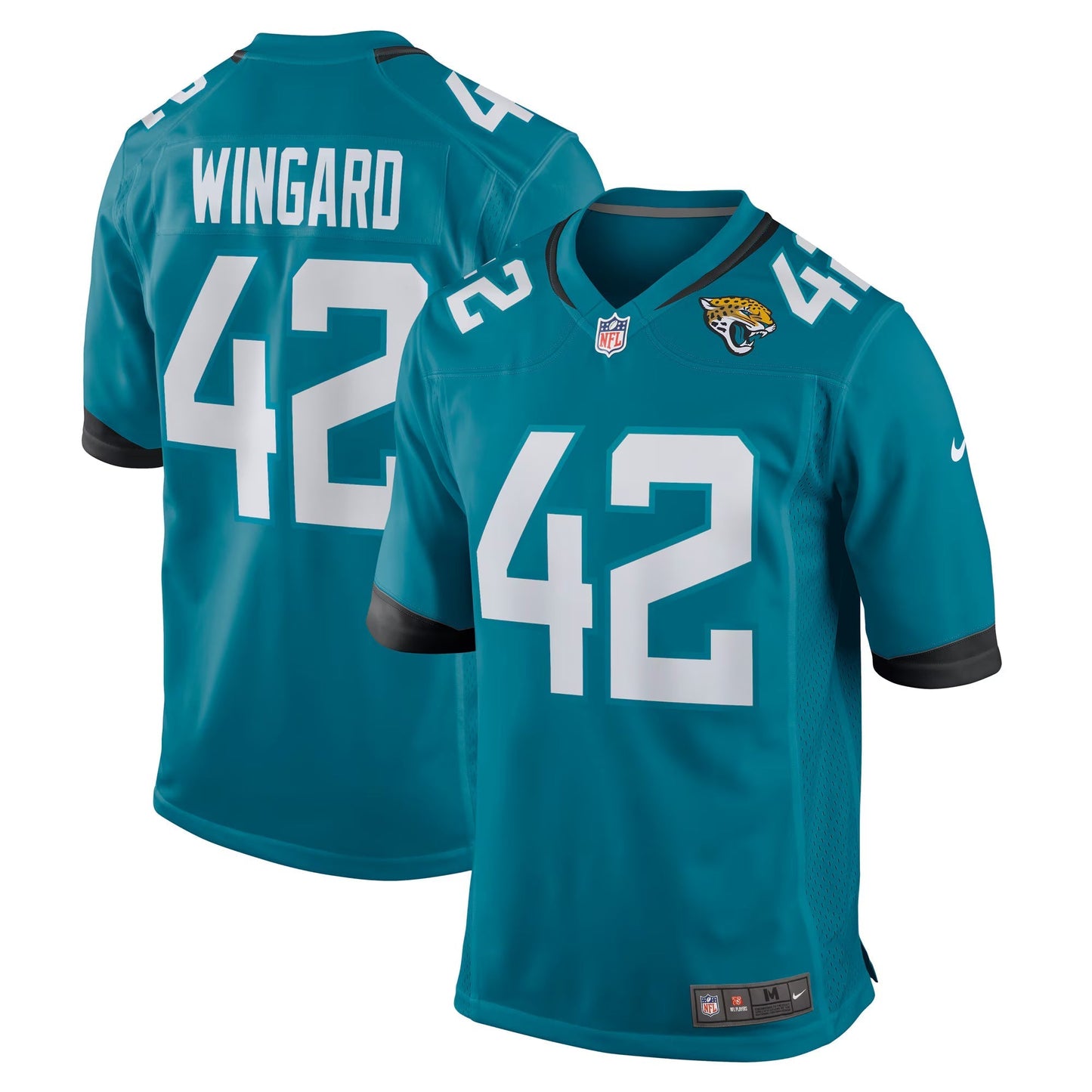 Jacksonville Jaguars Andrew Wingard Teal Game Jersey football jersey product view 1