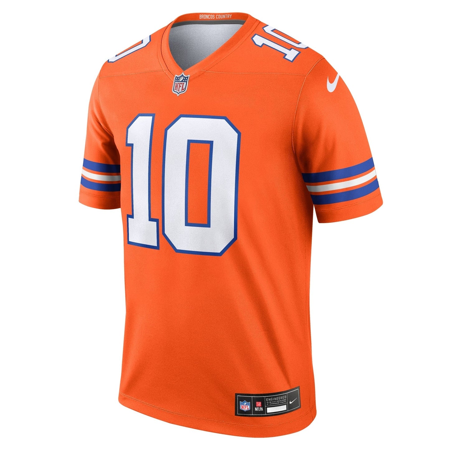 Denver Broncos Bo Nix Orange Legend Player Performance Top football jersey product view 1