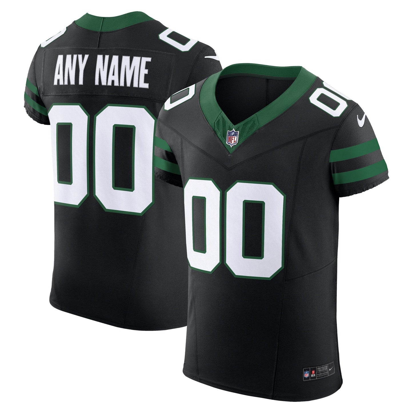 New York Jets Legacy Black Alternate Vapor F.U.S.E. Elite Custom Jersey football jersey product view 1