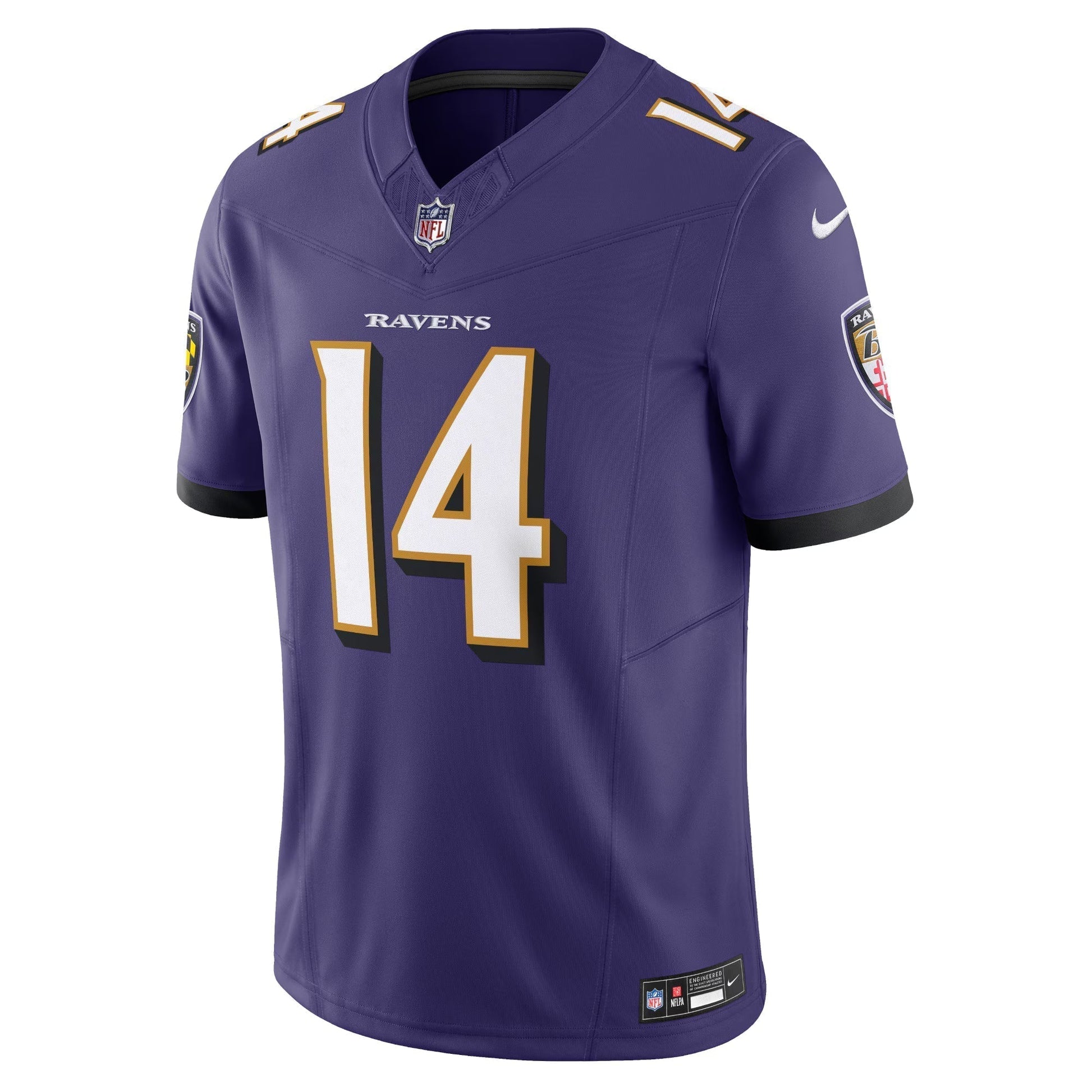 Baltimore Ravens Kyle Hamilton Purple Vapor F.U.S.E. Limited Jersey football jersey product view 2