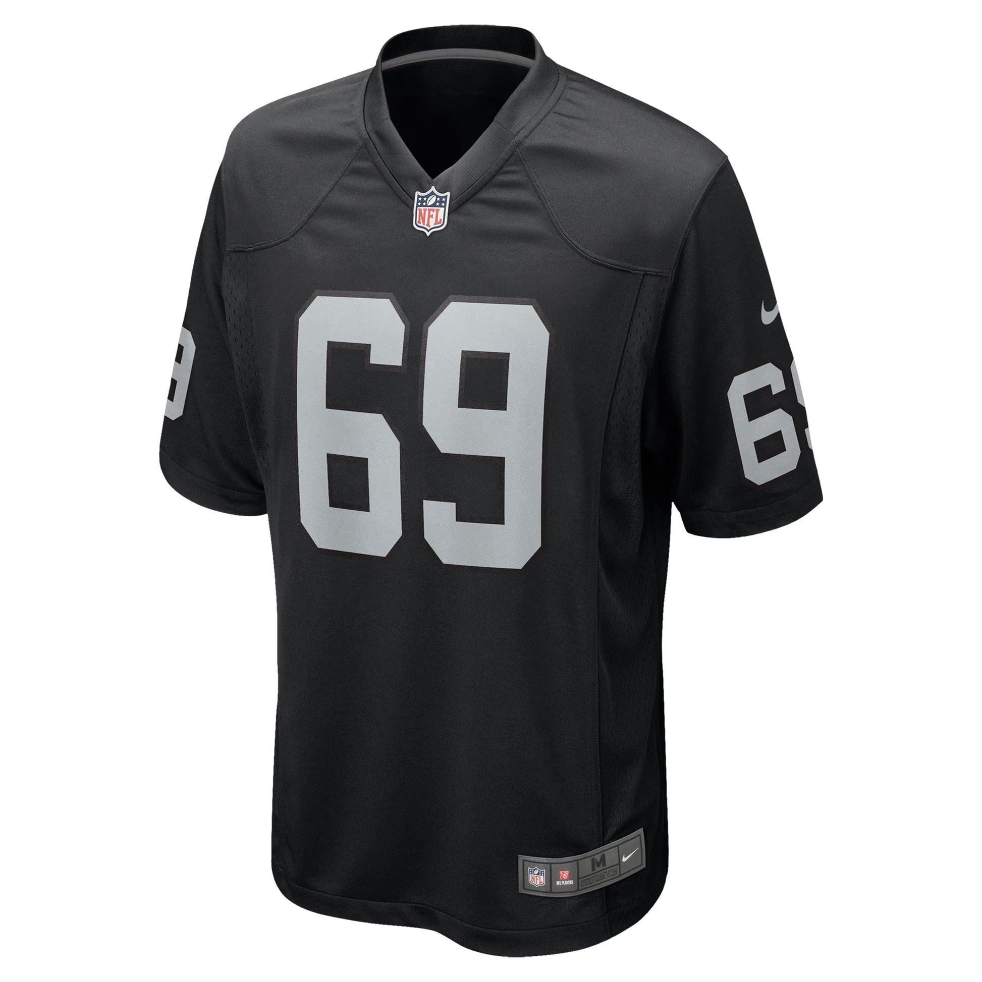Las Vegas Raiders Adam Butler Black Team Game Jersey football jersey product view 1