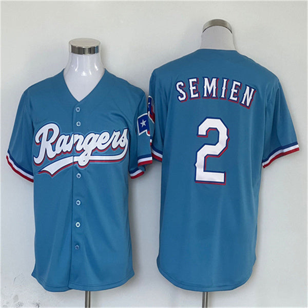 Los Angeles Dodgers #2 Marcus Semien Blue Home Authentic Patch Jersey Baseball Jerseys baseball jersey product view 1