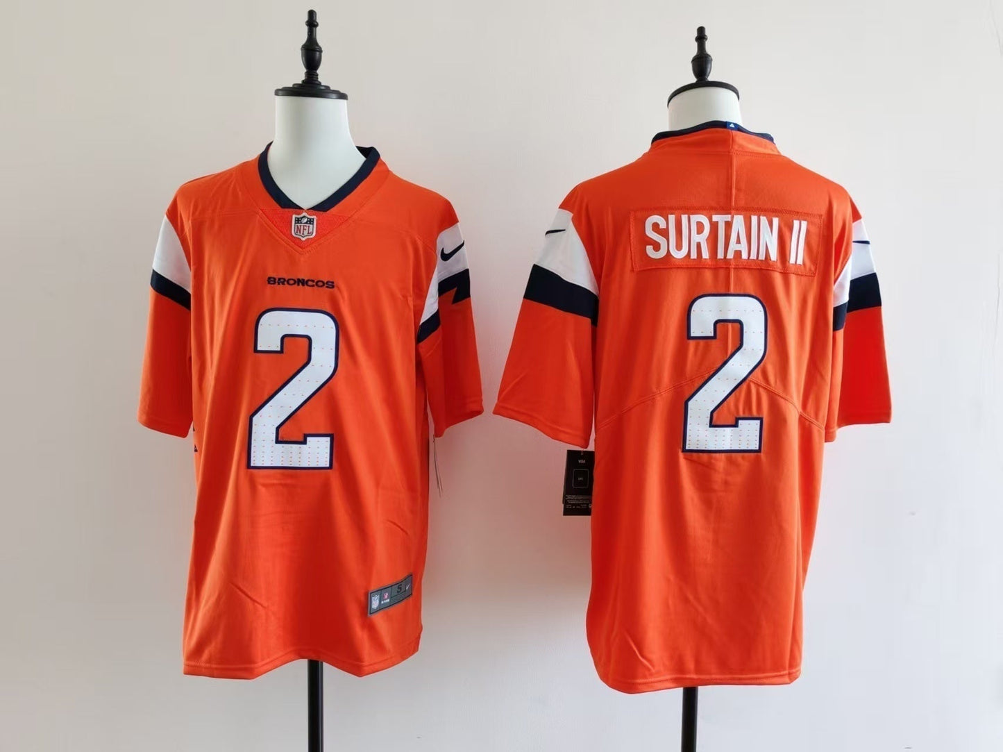 Men's Denver Broncos Patrick Surtain II Jersey football jersey product view 1