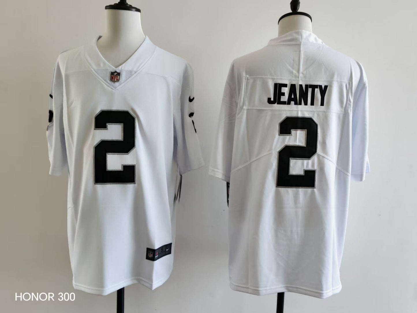 Men's Oakland Raiders Ashton Jeanty Jersey - White football jersey product view 1