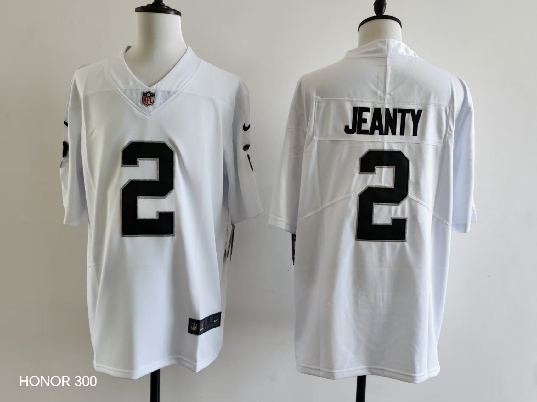 Men's Oakland Raiders Ashton Jeanty Jersey - White football jersey product view 1