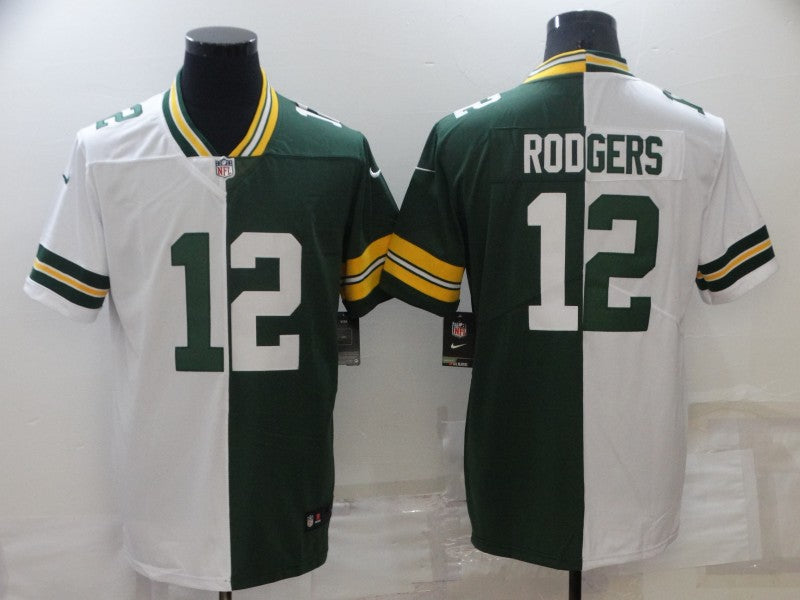 Men's Green Bay Packers Aaron Rodgers Green/White Legend Jersey football jersey product view 1