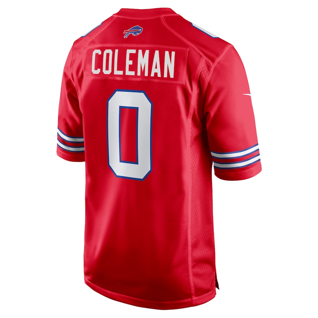 B.Bills #0 Keon Coleman Red Player Game Jersey football jersey product view 1