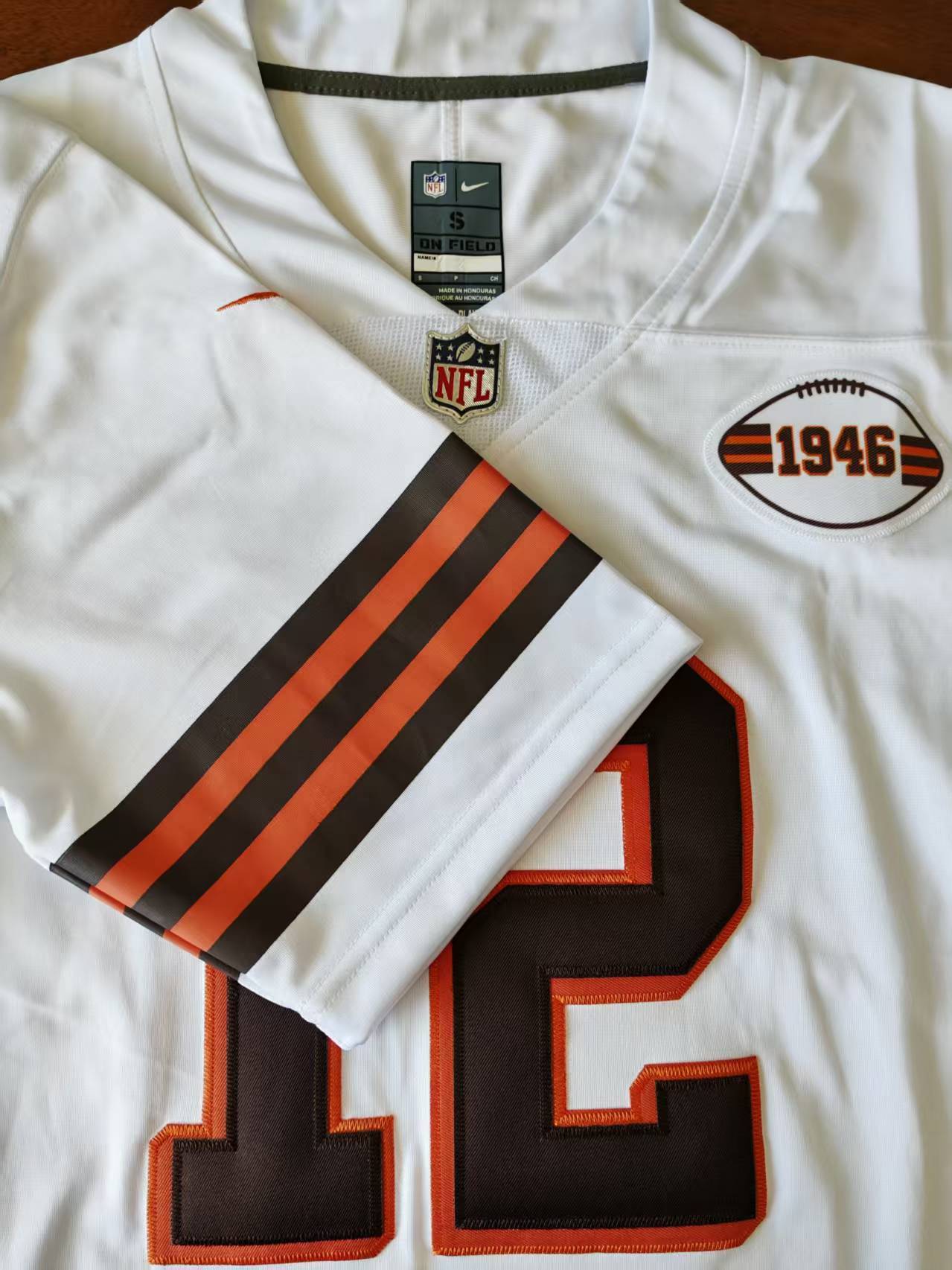 Men's Cleveland Browns Shedeur Sanders Jersey-White football jersey product view 2