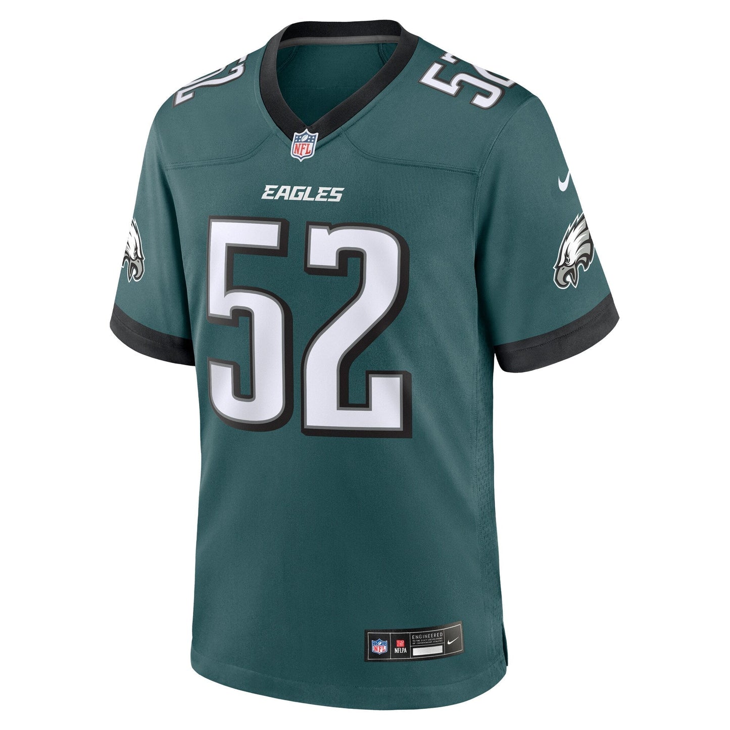 Julian Okwara Philadelphia Eagles Game Jersey - Midnight Green football jersey product view 2