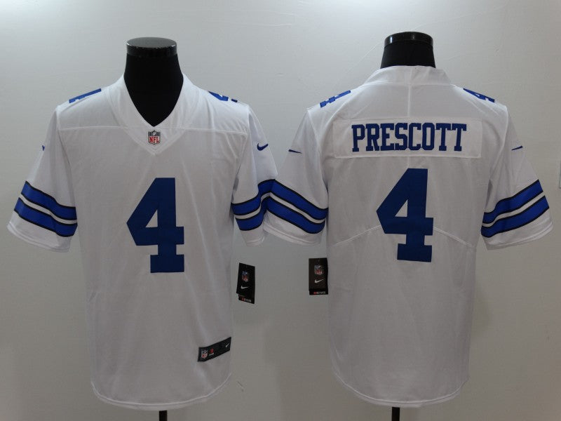 Men's Dallas Cowboys Dak Prescott White Game Jersey football jersey product view 1