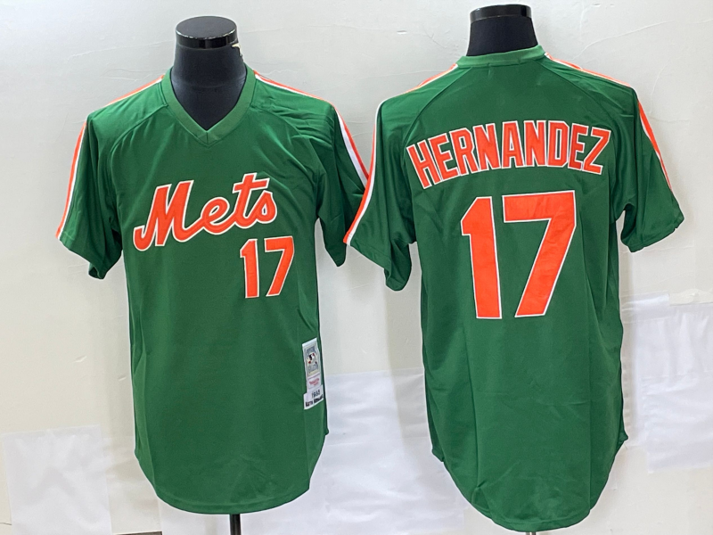 Men's New York Mets Keith Hernandez Green Replica Team Jersey baseball jersey product view 1