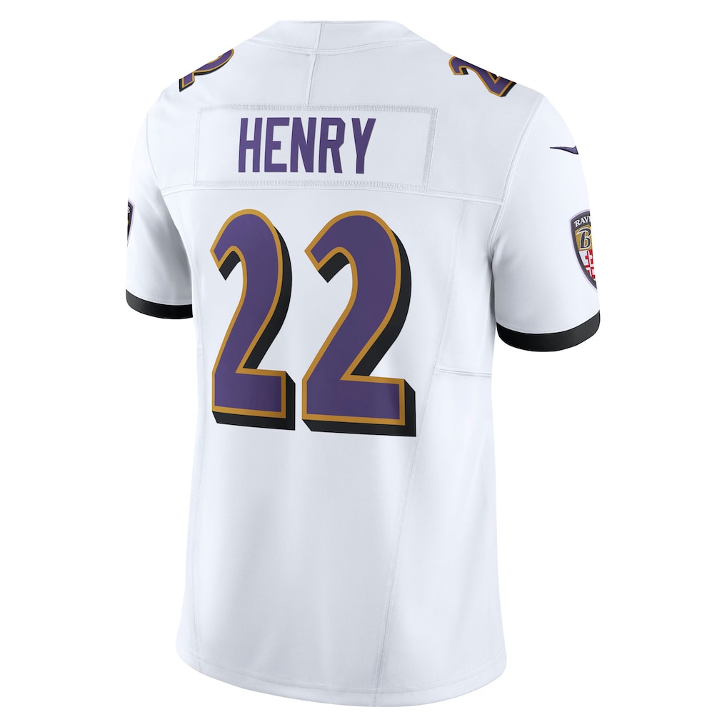 B.Ravens #22 Derrick Henry White Vapor F.U.S.E. Limited Jersey football jersey product view 1