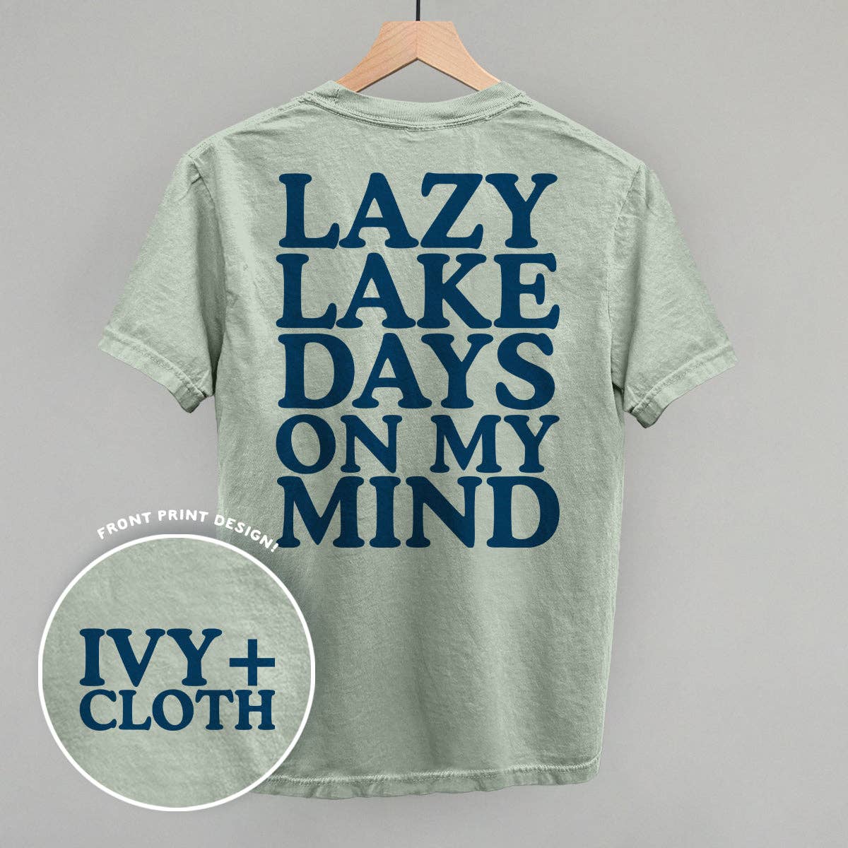Lazy Lake Days (Back Print) Unisex T-shirt, Sweatshirt, Hoodie, Long Sleeve Tee - T-Shirt, Sweatshirt, Hoodie