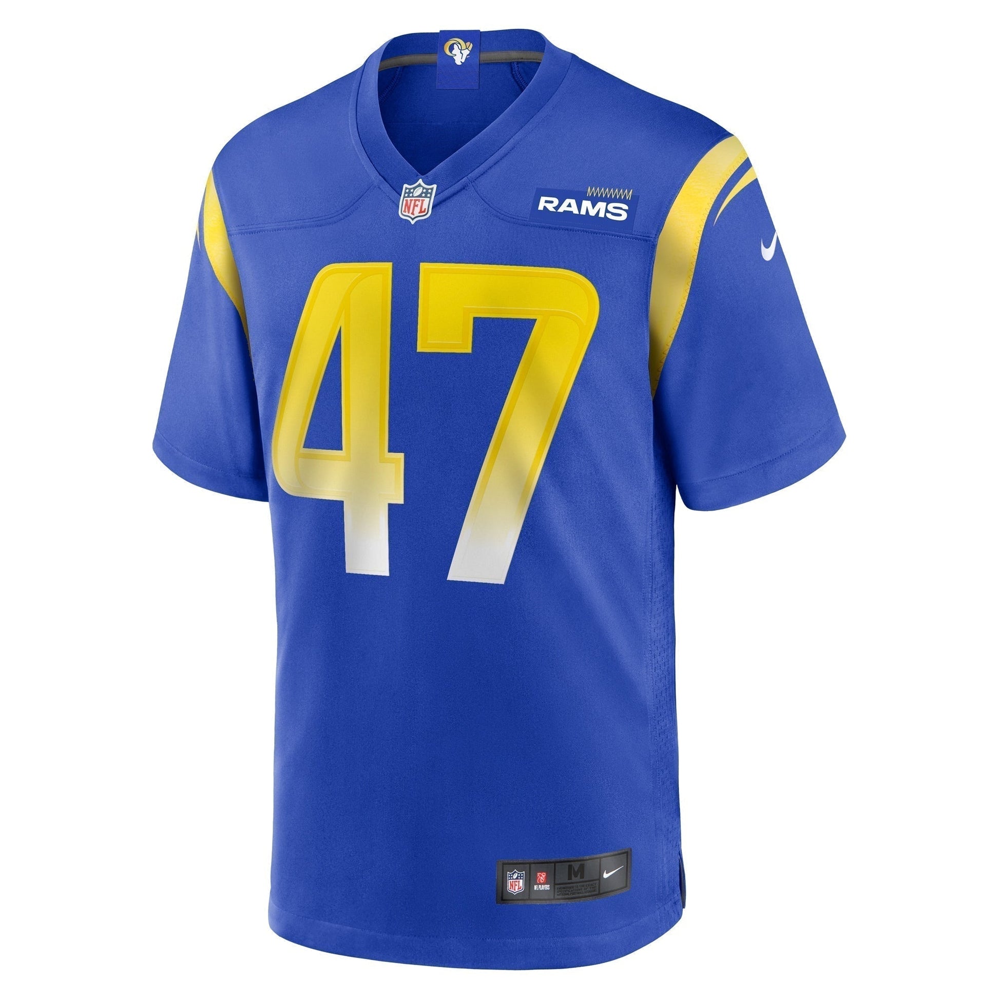 Alex Ward Los Angeles Rams Home Game Jersey - Royal football jersey product view 2