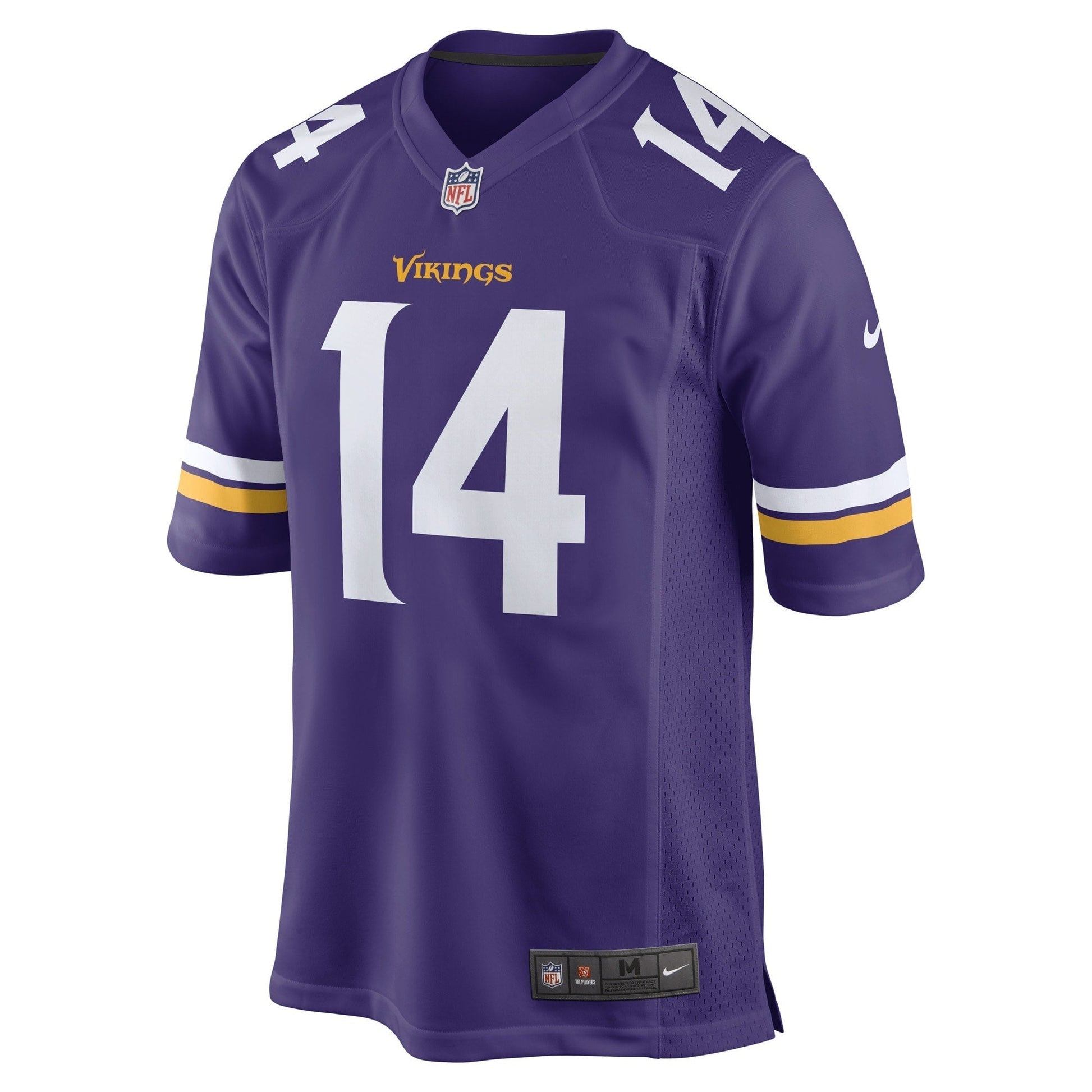 Ryan Wright Minnesota Vikings Game Jersey - Purple football jersey product view 2