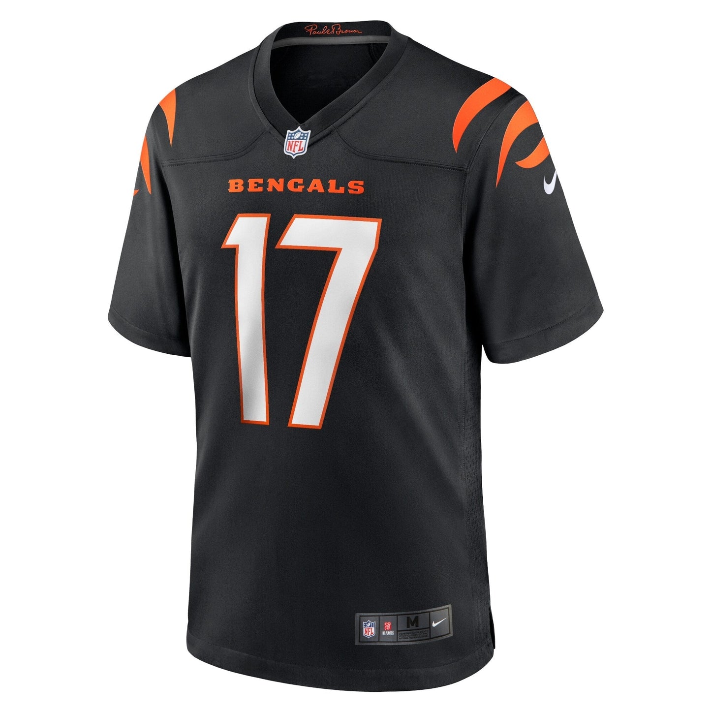 Stanley Morgan Cincinnati Bengals Game Jersey - Black football jersey product view 2