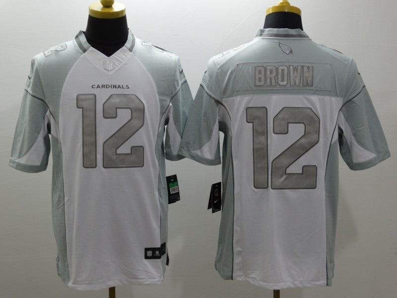 Men's Arizona Cardinals John Brown #12 White Game Jersey1 football jersey product view 1