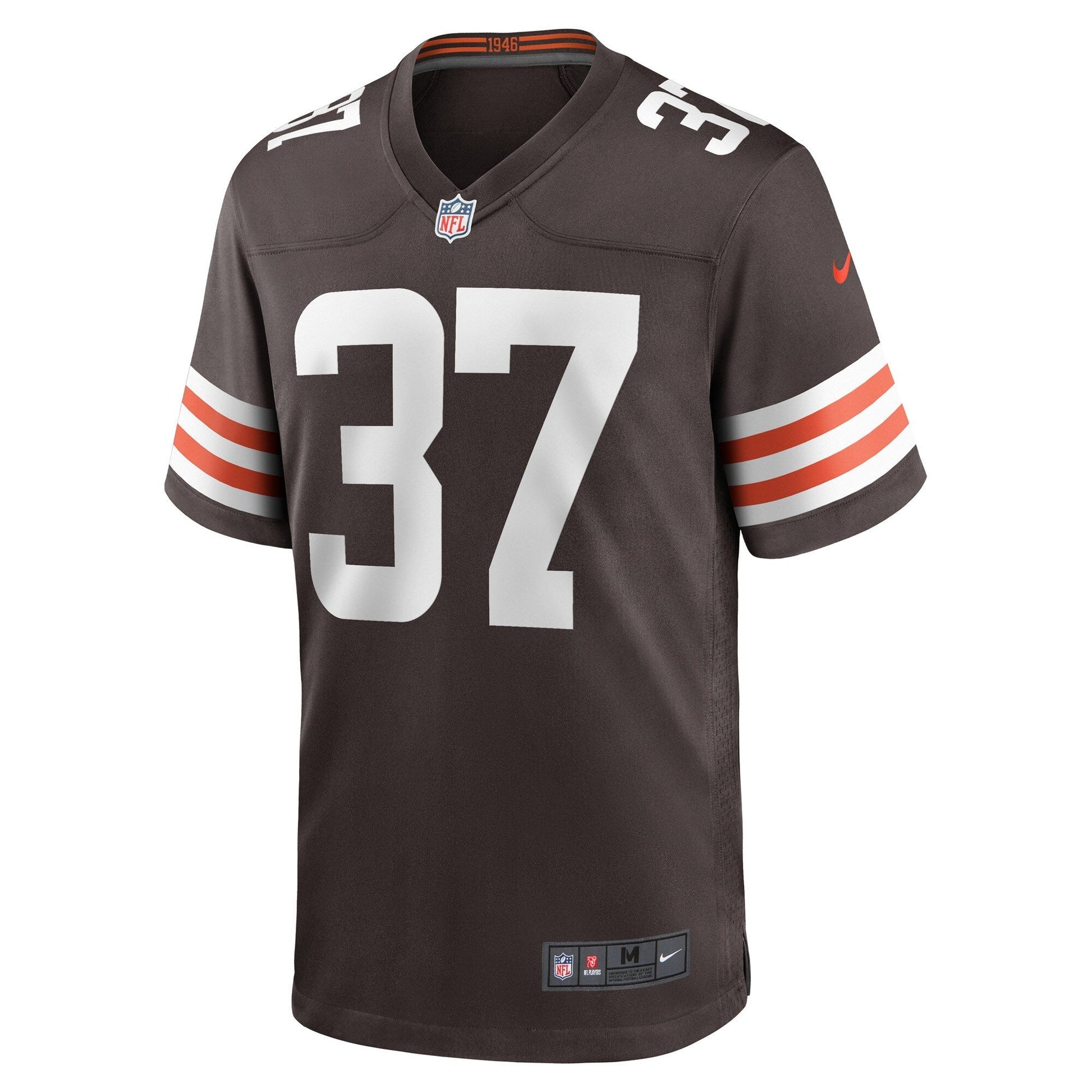 D'Anthony Bell Cleveland Browns Game Jersey - Brown football jersey product view 2
