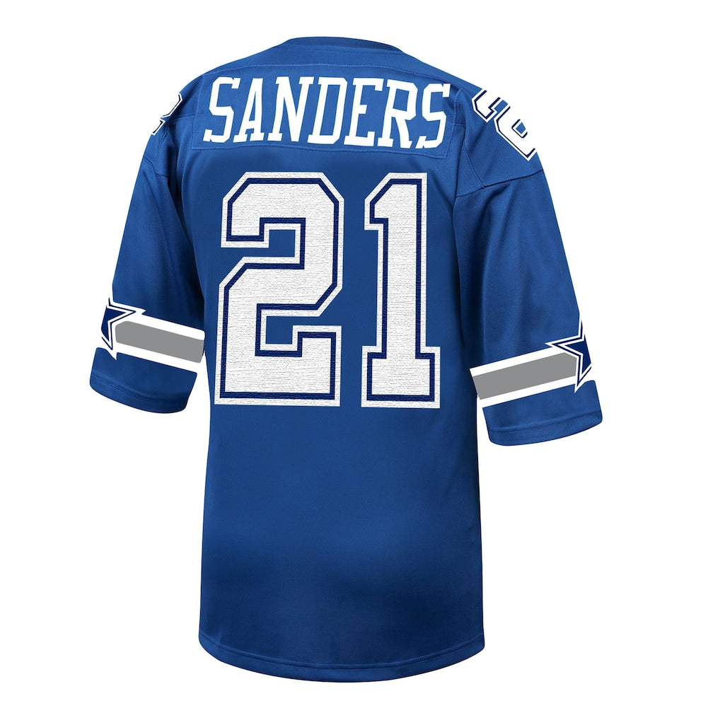 D.Cowboys #21 Deion Sanders 1996 Royal Authentic Throwback Retired Player Jersey football jersey product view 1