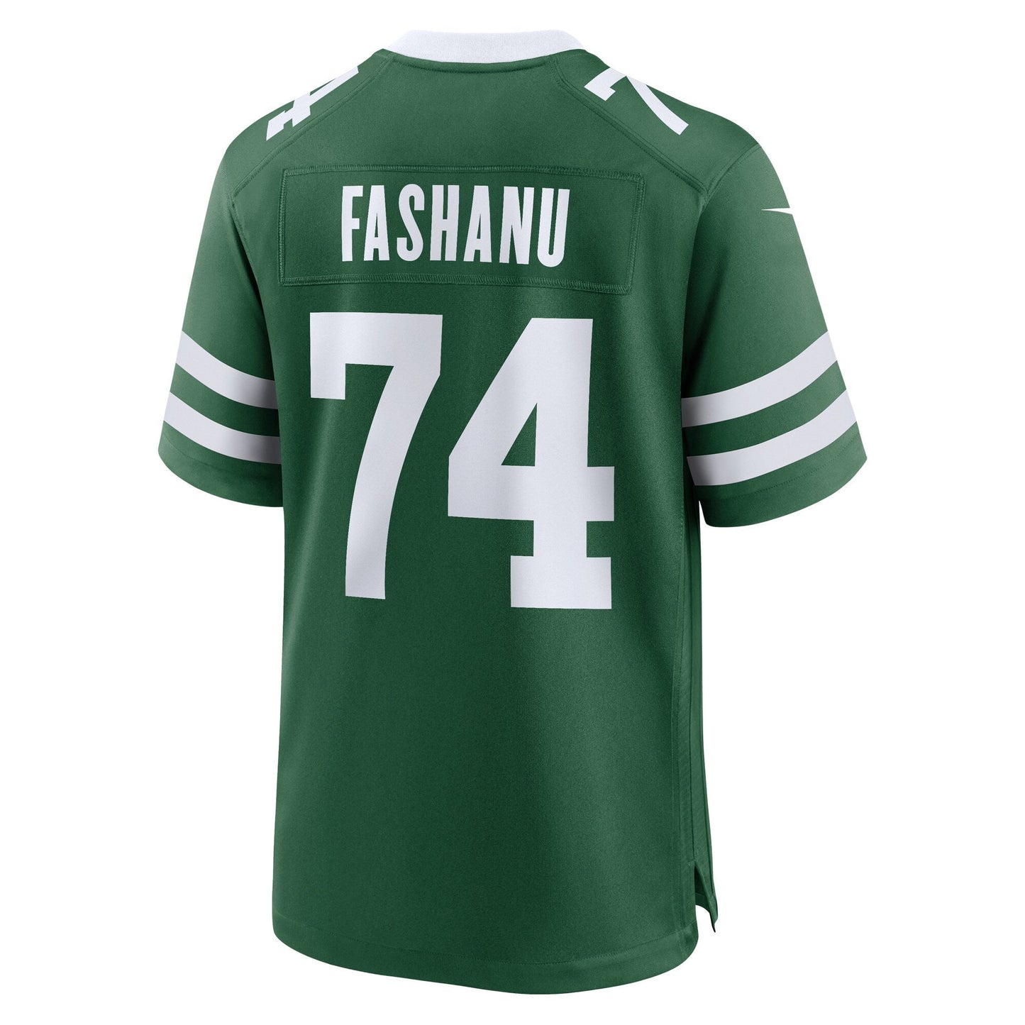 Olu Fashanu New York Jets 2024 NFL Draft First Round Pick Game Jersey - Gotham Green football jersey product view 3