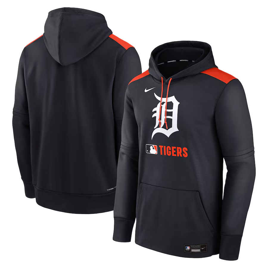 Detroit Tigers Performance Pullover Red Hoodie baseball jersey product view 1