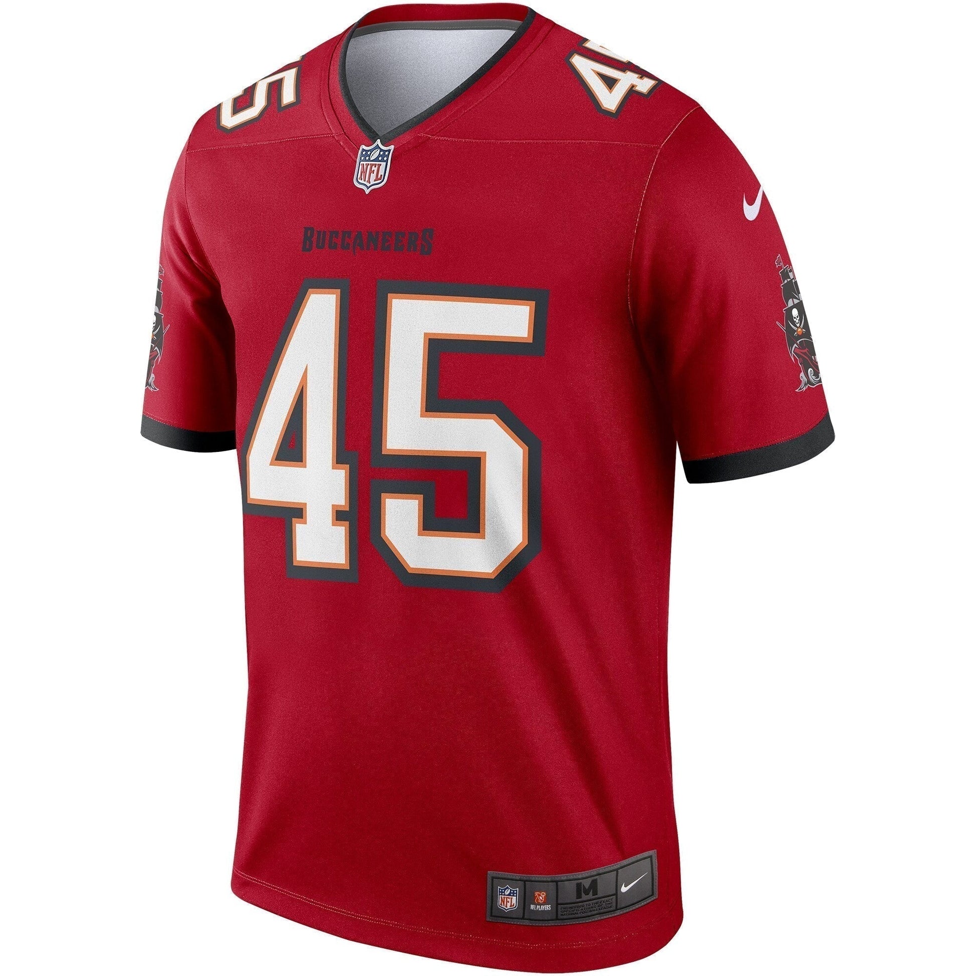 Devin White Tampa Bay Buccaneers Legend Jersey - Red football jersey product view 2