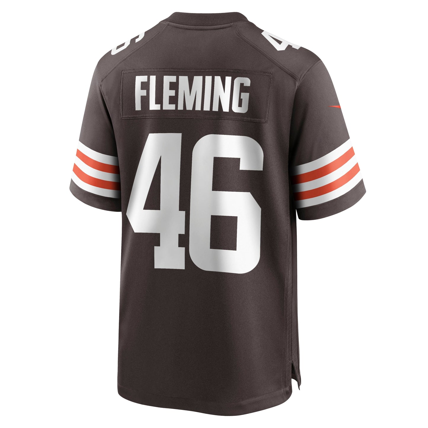 Don Fleming Cleveland Browns Retired Jersey - Brown football jersey product view 3