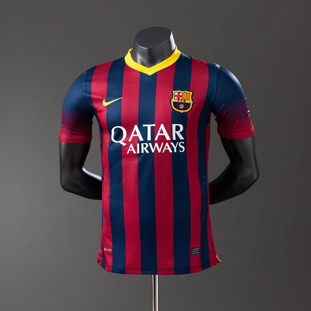 Barcelona 13/14 Home Player Version Retro Jersey sports jersey product view 1