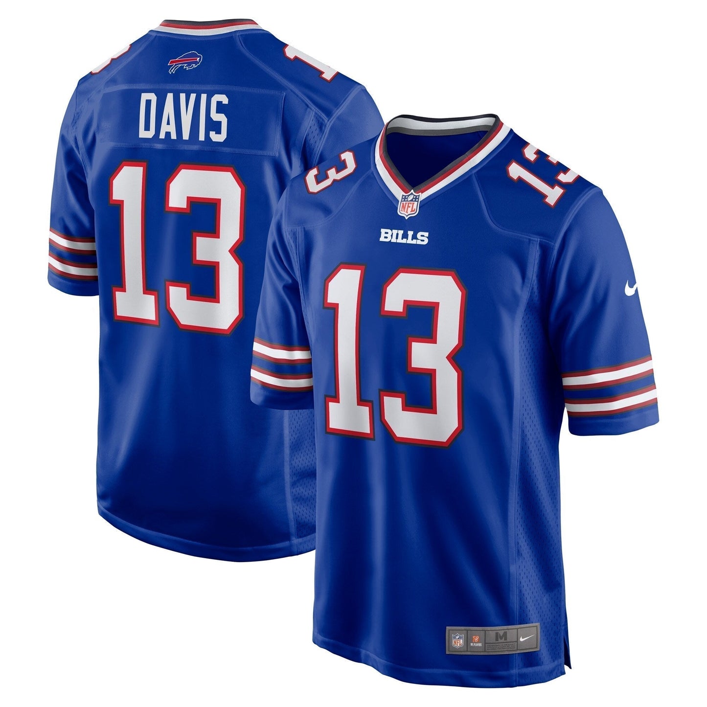Gabriel Davis Buffalo Bills Team Game Jersey - Royal football jersey product view 1