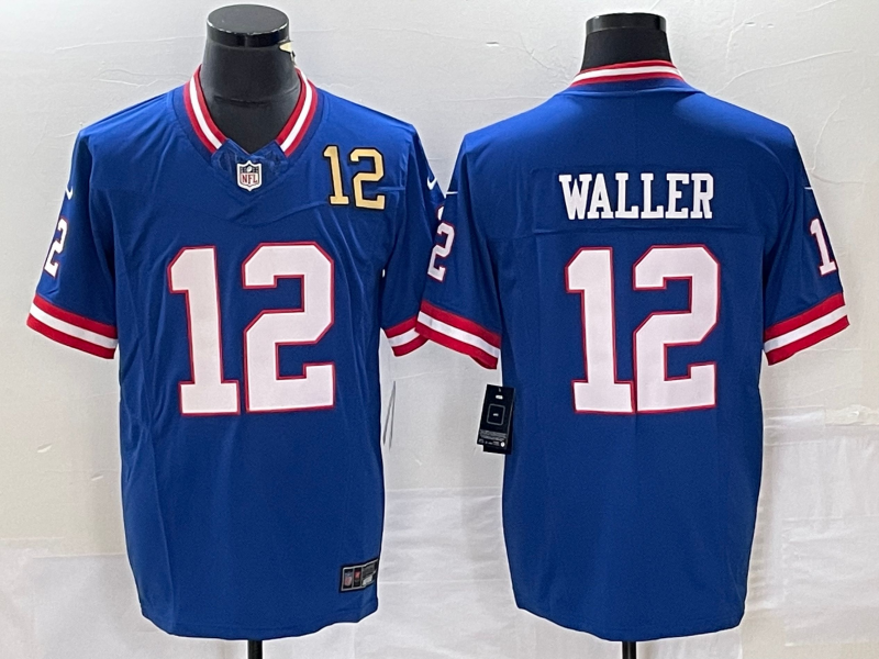 Men's New York Giants Darren Waller Royal Classic Player Jersey football jersey product view 1