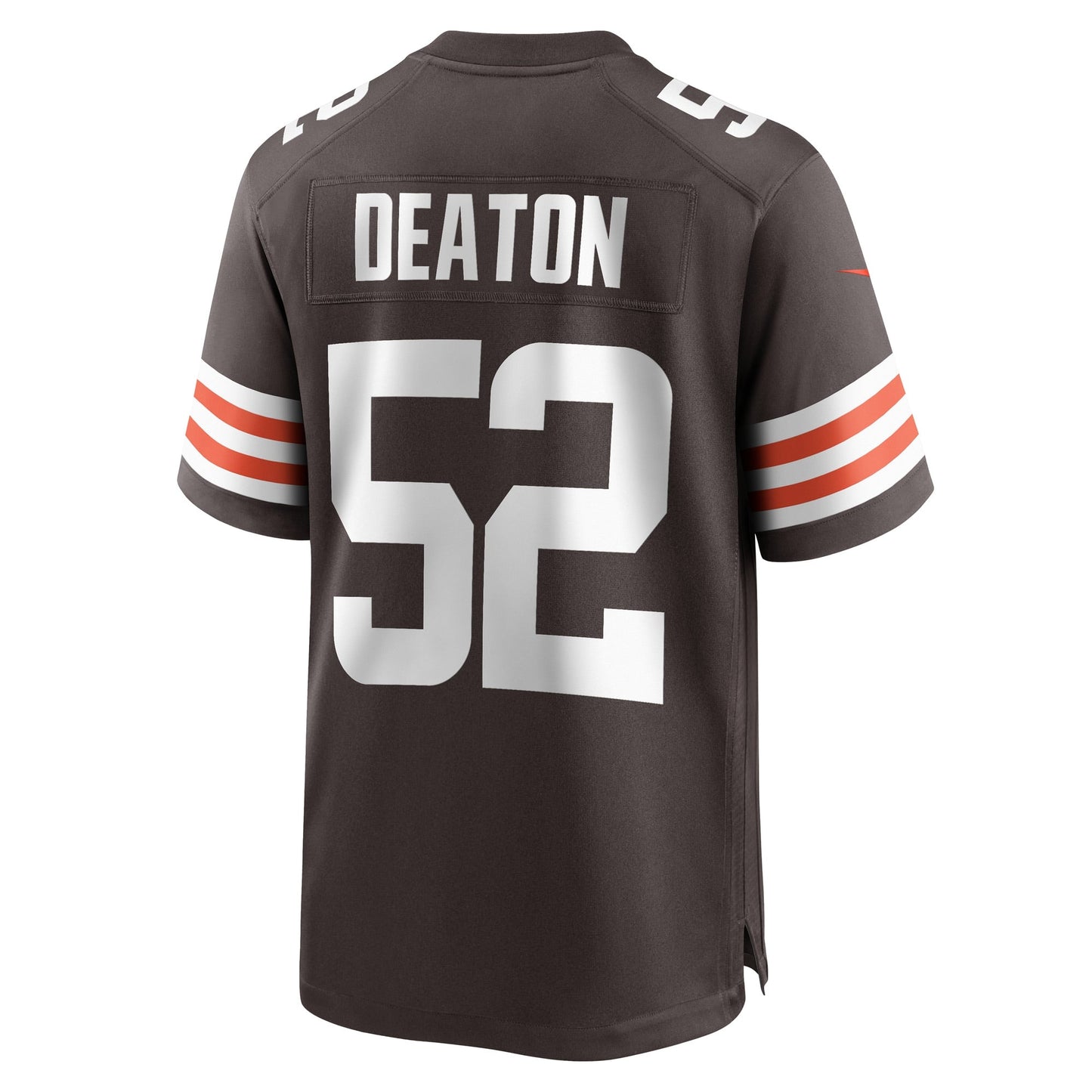 Dawson Deaton Cleveland Browns Game Jersey - Brown football jersey product view 3