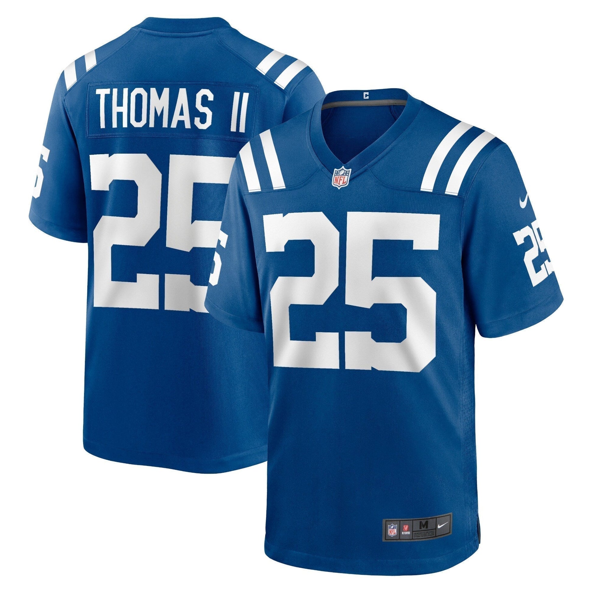 Rodney Thomas II Indianapolis Colts Game Jersey - Royal football jersey product view 1