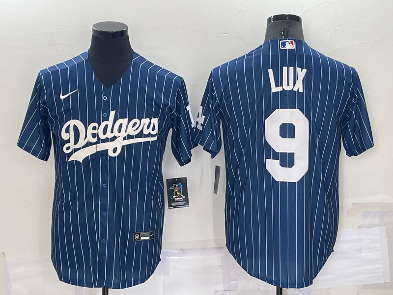 Men's Los Angeles Dodgers Gavin Lux Blue Replica Baseball Jersey baseball jersey product view 1