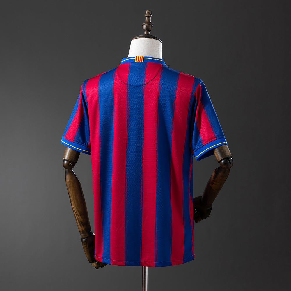 Barcelona 09/10 Home Retro Jersey sports jersey product view 2