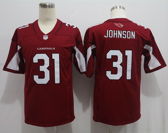 Men's Arizona Cardinals David Johnson #31 Red Game Jersey1 football jersey product view 1