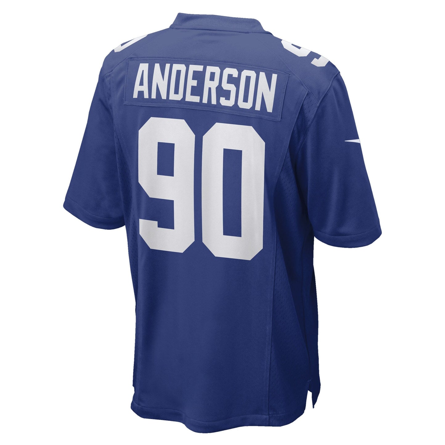 Ryder Anderson New York Giants Game Jersey - Royal football jersey product view 3