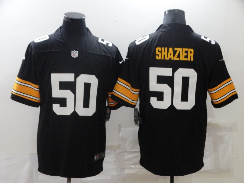 Men's Pittsburgh Steelers Ryan Shazier Black Player Game Jersey football jersey product view 1